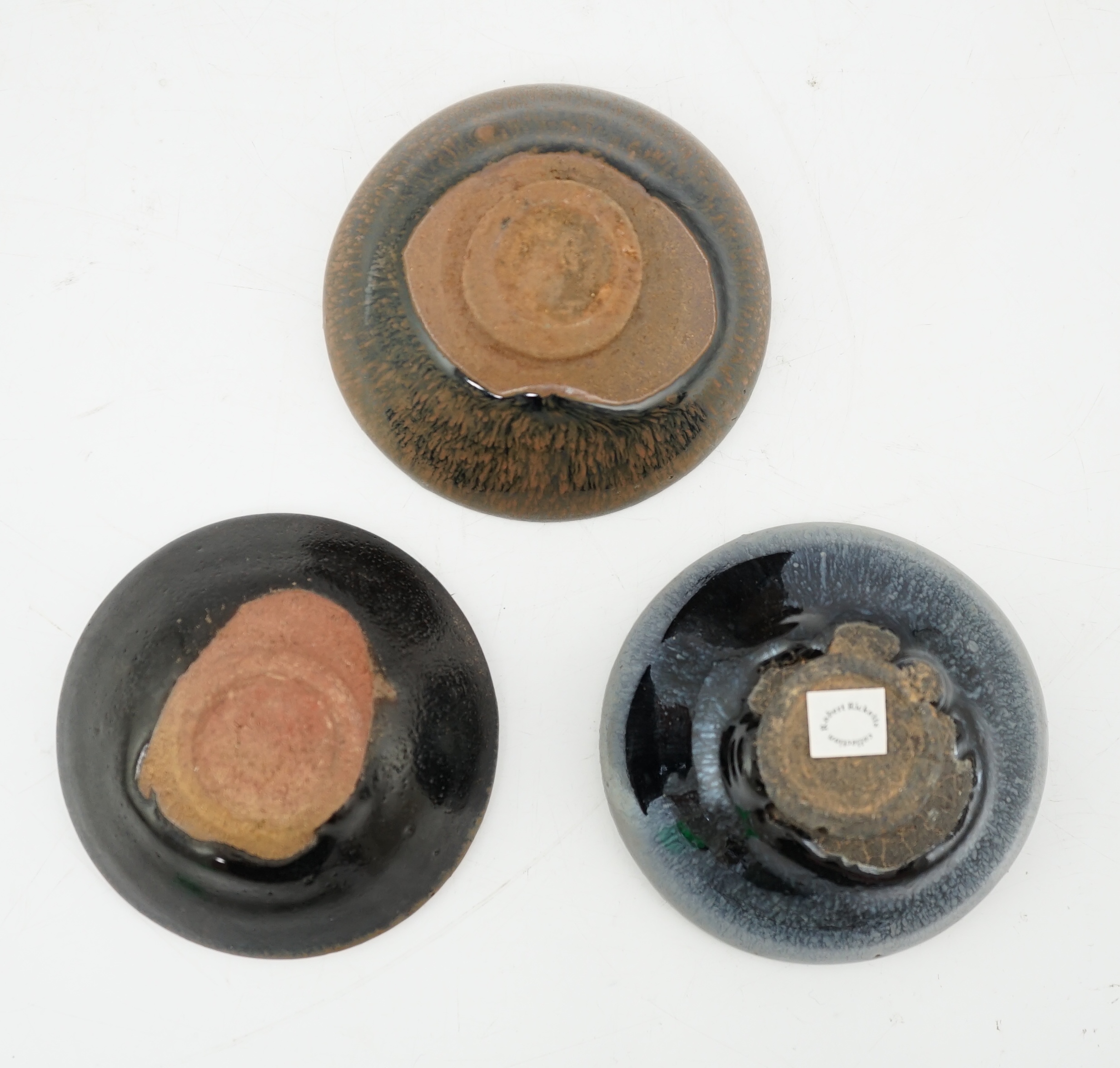 Three Chinese Jian ware bowls, Song Dynasty or later
